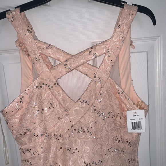 New with tags pink with silver sequin Juniors M - Picture 4 of 5